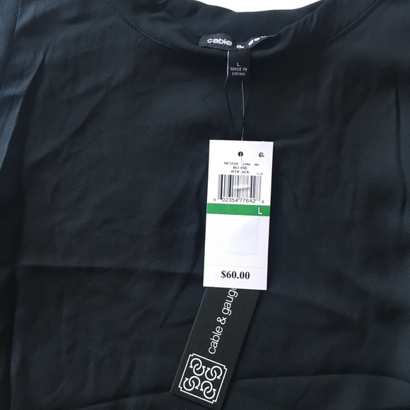 NWT cable&gauge black shirt dress. - Picture 2 of 3